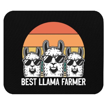 Discover Funny Alpaca Farmer - Best Llama Farmer Mouse Pads