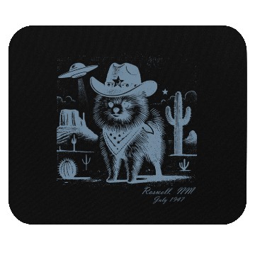 Discover Roswell Cowboy Pomeranian – Alien Encounter Mouse Pads