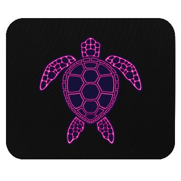Discover Hot Pink Neon Lava Sea Turtle Design Mouse Pads