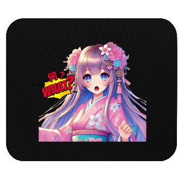 Discover Kawaii Kimono Girl Mouse Pads