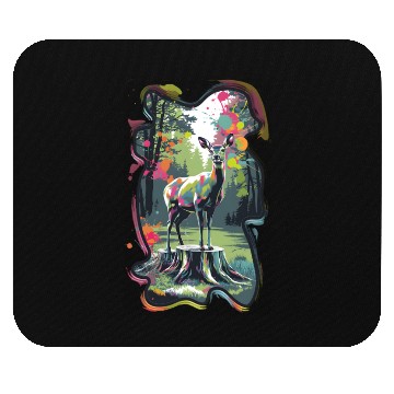 Discover Deer in the forest 8 Mouse Pads