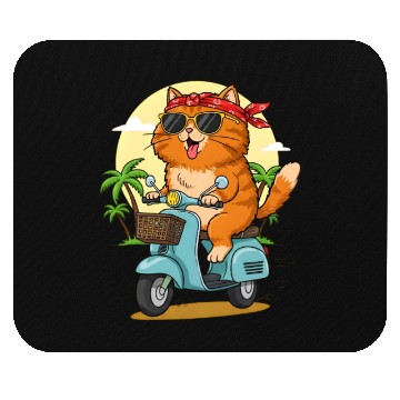 Discover Cool Cat Biker Mouse Pads