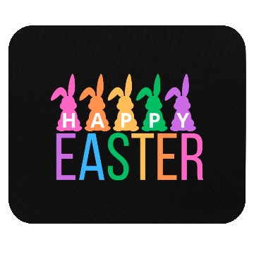 Discover Colorful Easter Bunny Greeting Mouse Pads