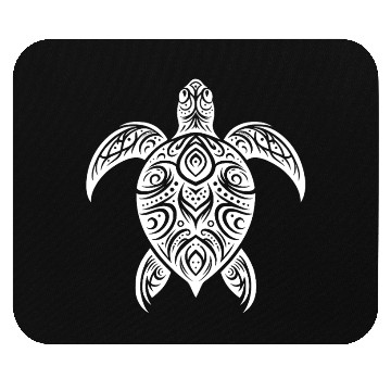 Discover Mystical Turtle With Tribal Elements Mouse Pads