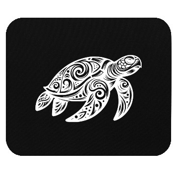 Discover Ornamental Beauty Of A Sea Turtle Mouse Pads