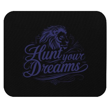 Discover Motivational Typography with Lion Illustration Mouse Pads