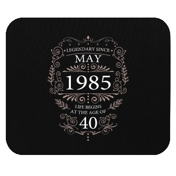 Discover Legendary 40th Birthday Vintage 1985 Stylish Mouse Pads