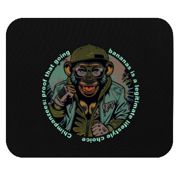 Discover Streetwear Monkey Illustration Mouse Pads