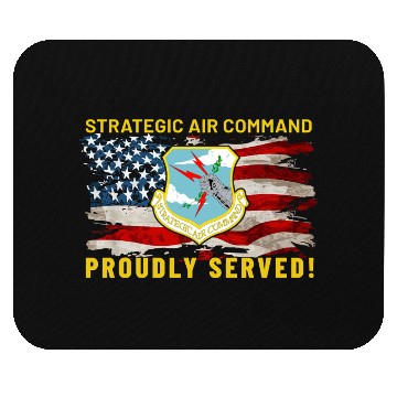 Discover Strategic Air Command Proudly Served Mouse Pads