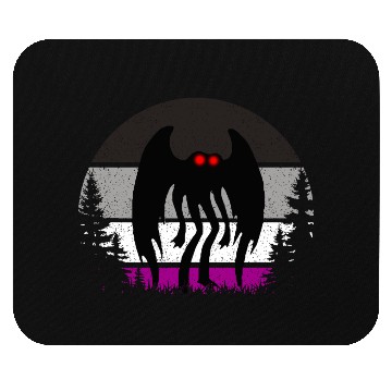 Discover Retro ACE Mothman Asexual Pride Point pleasant Cry Mouse Pads