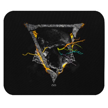 Discover Skull Triangle Fire Mouse Pads | Psychedelic Rock dark