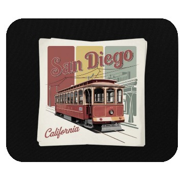 Discover San Diego Gift for Beach and Surf Lovers Mouse Pads