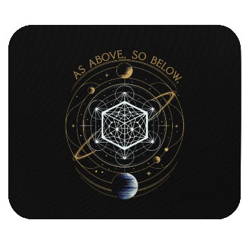 Discover As Above, So Below - Sacred Geometry Mouse Pads