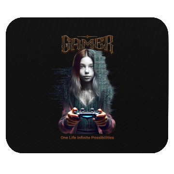 Discover Gamer One life infinite possibilities Mouse Pads
