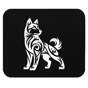 Discover Tribal Husky With Mystical Charisma Mouse Pads