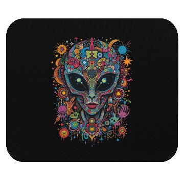 Discover Alien Street Art Mouse Pads