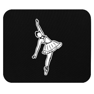 Discover Ballerina Drawing Mouse Pads
