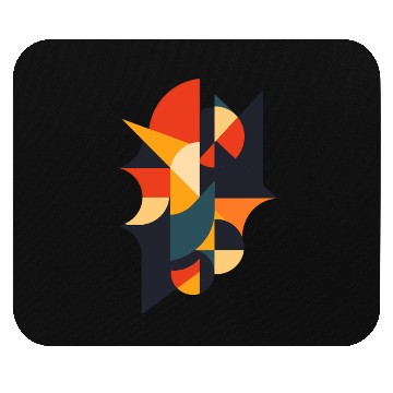 Discover Retro Abstract Geometric Art Mouse Pads