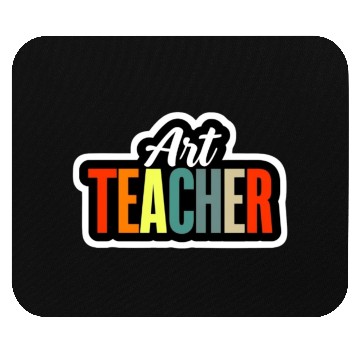 Discover Art Teacher | Colorful Artistic Design Mouse Pads