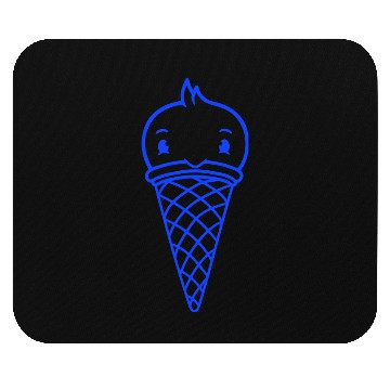 Discover Bird Ice Cream Waffle Scoops Summer Yummy eating Mouse Pads