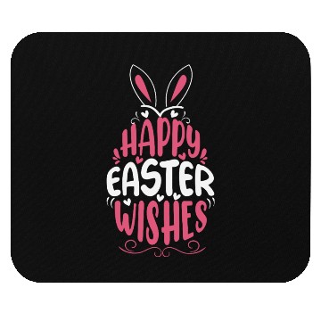 Discover Happy Easter Wishes, Cute Bunny, Spring Celebratio Mouse Pads
