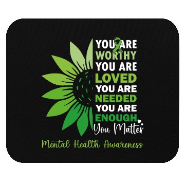 Discover SunFlower Support Warrior Mental Health Awareness Mouse Pads