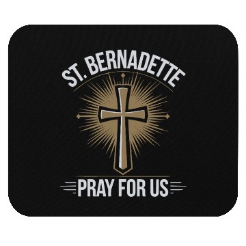 Discover St. Bernadette Catholic Saint Pray for Us Mouse Pads
