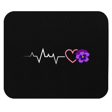 Discover Lesbian Heartbeat Violet Flower Love Pride Mouse Pads