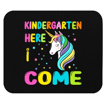 Discover Kindergarten Here I come Back to School Unicorn Mouse Pads