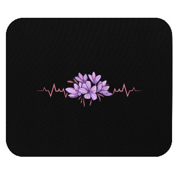 Discover Lesbian Heartbeat Violet Flower Love Pride Art Mouse Pads