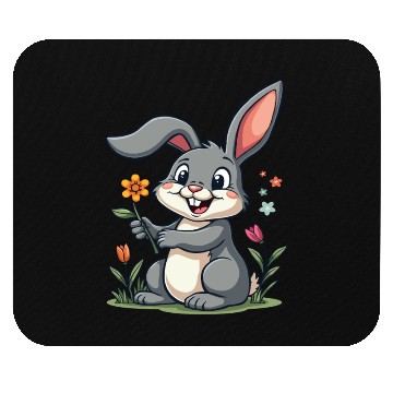 Discover Funny Easter Bunny Cute Bunny Easter Mouse Pads