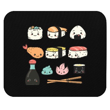Discover Kawaii Sushi Mouse Pads