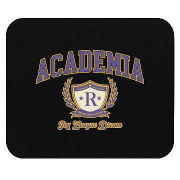 Discover Academia Aesthetic College Logo - Vintage Universi Mouse Pads
