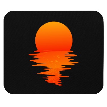 Discover Aesthetic Sunset Over Water Relaxing Nature Art Mouse Pads