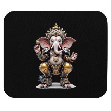 Discover Ganesha, Hindu God Mouse Pads