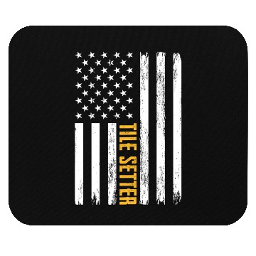 Discover Tile Setter American Flag Patriotic Work Mouse Pads