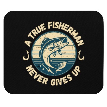 Discover True Fisherman: Never Give Up Mouse Pads