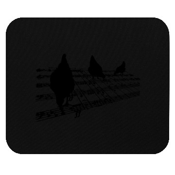 Discover Chickens On Staves Sheet Music Mouse Pads