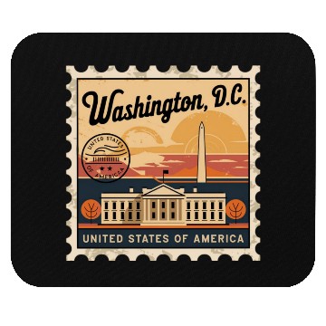 Discover Washington DC Souvenir and Political Gift Idea Mouse Pads