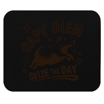 Discover Capy Diem Seize the Day for Capybara enthusiasts Mouse Pads