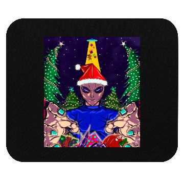 Discover Alien Christmas Gifts Collection Time! Mouse Pads