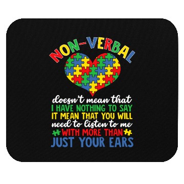 Discover Support Autistic Adults Kids Mouse Pads