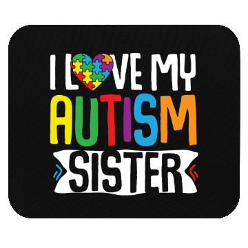 Discover Autism Awareness Gift Brother Sister Mouse Pads