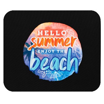 Discover Hello Summer Beach Mouse Pads