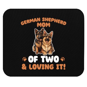 Discover German Shepherd Mom Of Two Mouse Pads