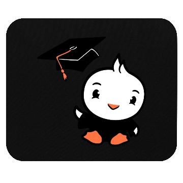 Discover Bird School College Graduation Hat Education Cute Mouse Pads
