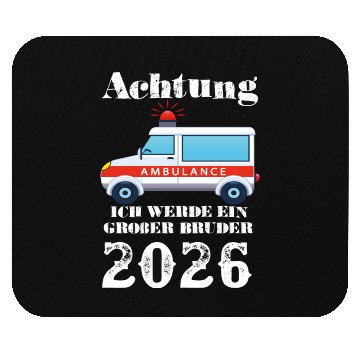 Discover Caution Future Big Brother 2026 Ambulance Mouse Pads