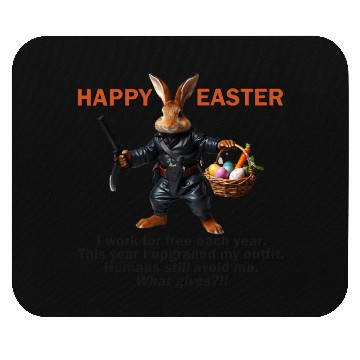 Discover Easter bunny asks why do humans avoid me? Mouse Pads