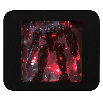Discover Crimson Labyrinth Mech Mouse Pads