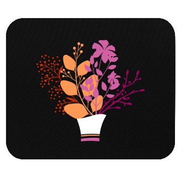 Discover Elegant Floral Lesbian Pride Bouquet Mouse Pads